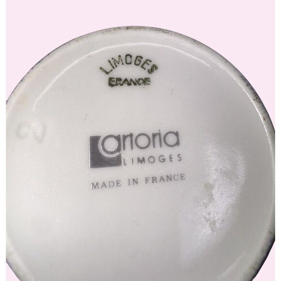 Limoges France Ceramic Trinket Box With Floral Design & Gold Accents - Picture 4 of 10